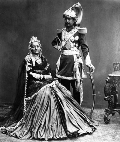 Maharaja of Nepal and His Wife by S. and Shepherd, C. Bourne